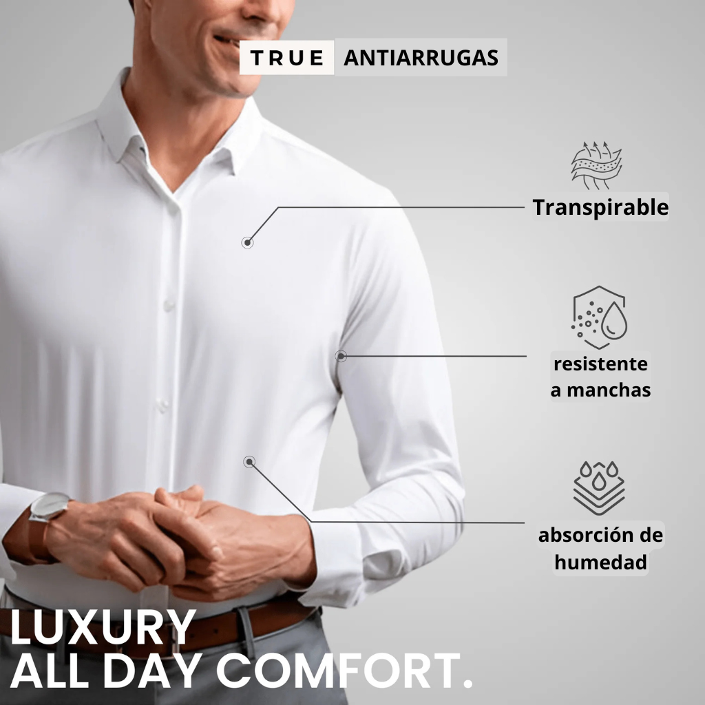 Camisa transpirable de alta elasticidad y antiarrugas™